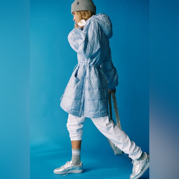 NWT Free People Movement Patricia Packable Puffer In Misty Green - Picture 6 of 15